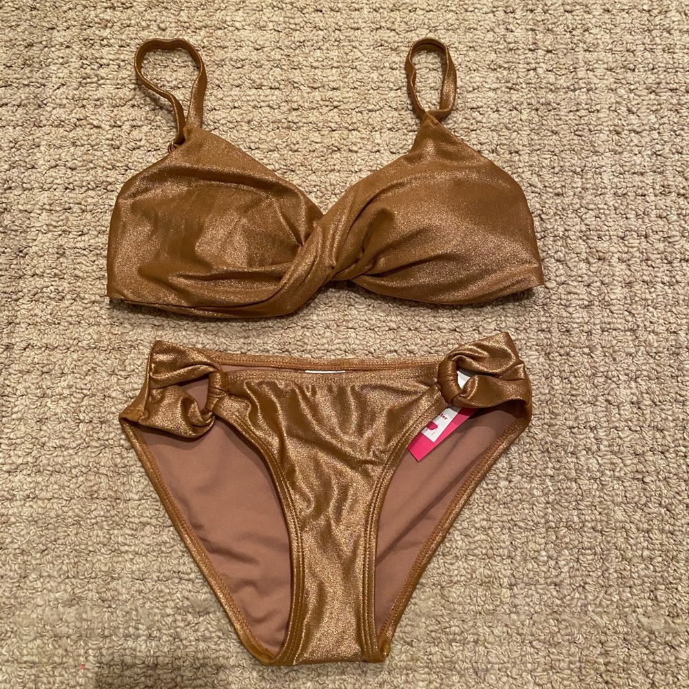 target sparkly gold bikini